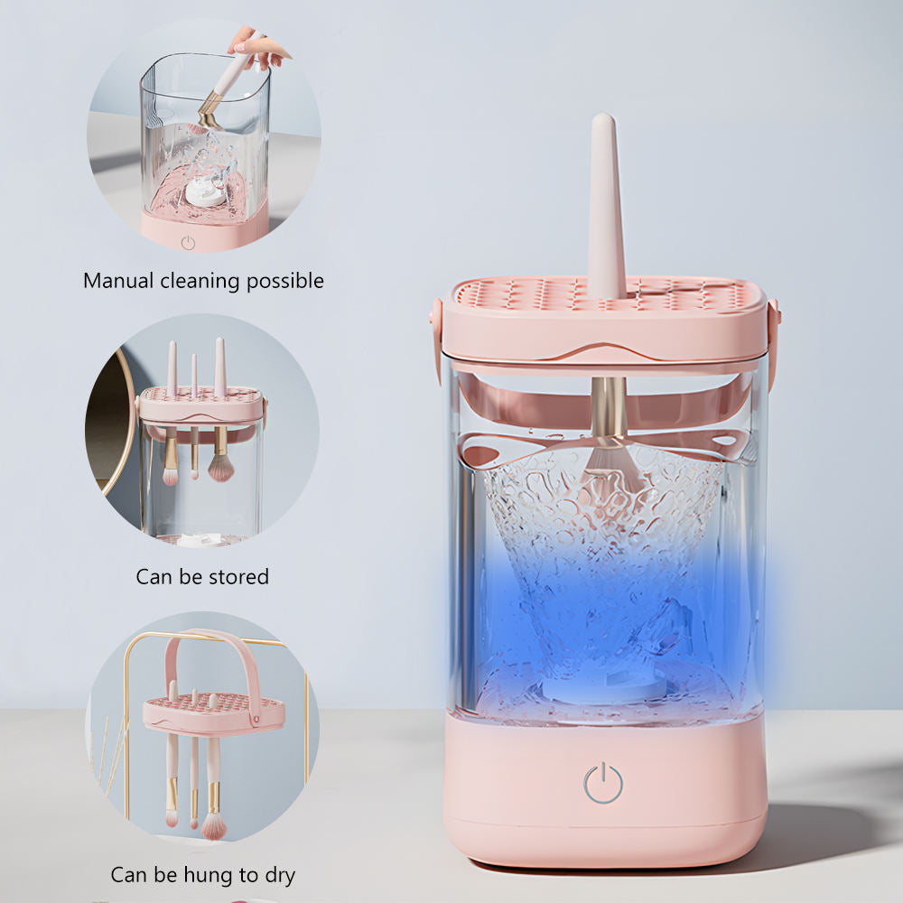 Multifunctional Automatic Ultrasonic Makeup Brush Cleaner